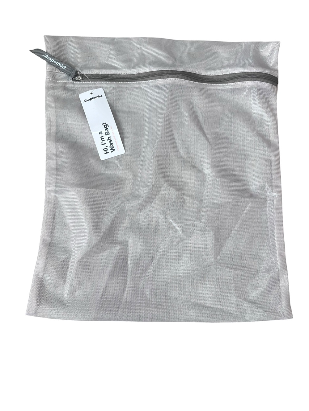 Shapermint Light Gray Mesh Laundry Bag with Tag
